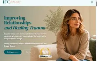 Irvine Family Counseling website