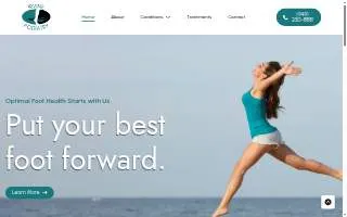 Irvine Podiatry website