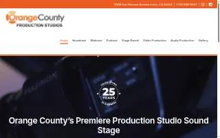 Orange County Production Studios website