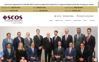 SCOS Orthopedic Specialists website
