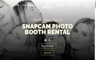 SnapCam Photo Booth website