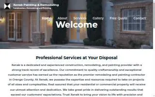 Xenak Painting & Remodeling website