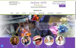 Indian Hills Dental website