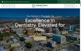 Inland Choice Dental - Dentist Riverside website