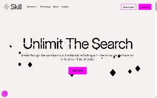 Skill Service website