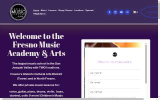 Fresno Music Academy & Arts website