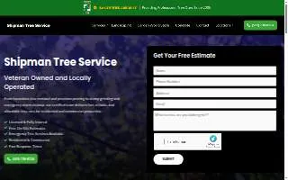 Shipman Tree Service of Kerman website