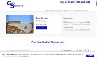 Clark's Storeroom website
