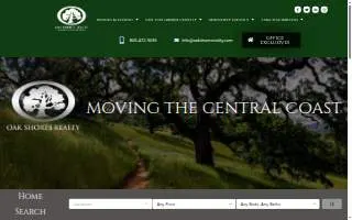 Oak Shores Realty website