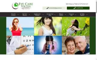Eye Care For You Optometry website