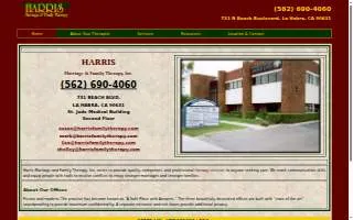 Harris Marriage & Family Therapy website