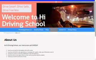 Hi Driving School website