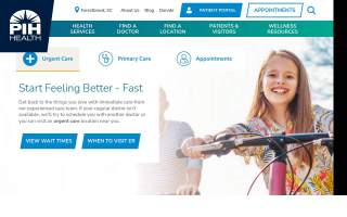 PIH Health Eye Care Center website