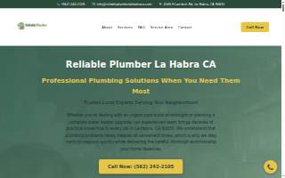 Reliable Plumber La Habra CA