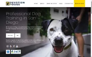 Devotion to Dogs website