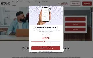 Simpler Home Loans of La Mesa website