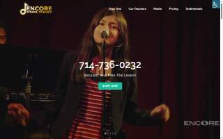 Encore School Of Music website