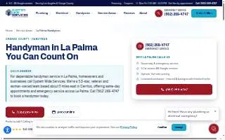 Handyman Services La Palma website