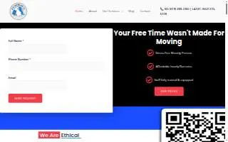 Blue Dog Moving website