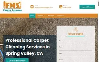 FMS Carpet Cleaning - Spring Valley website
