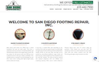 San Diego Footing Repair, Inc. of La Presa