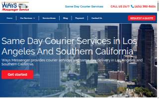 Ways Messenger Service - Courier Services In Los Angeles