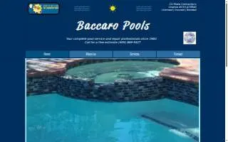 Baccaro Pool Service website