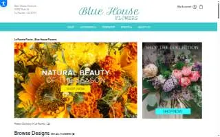 Blue House Flowers website