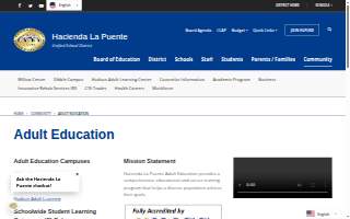 Hacienda La Puente Adult Education