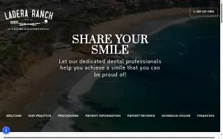 Ladera Ranch Dentistry & Orthodontics website
