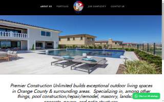 Premier Construction Unlimited website