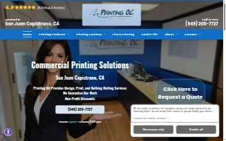 Printing OC of Ladera Ranch website