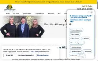 Bay Area Family Law Center of Lafayette website