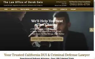 Law Office of Derek R. Ewin website