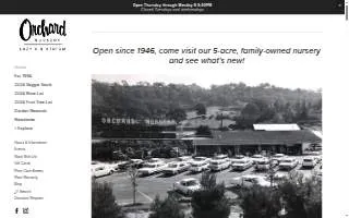 Orchard Nursery of Lafayette website