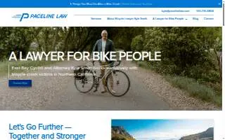 Paceline Law Bicycle Injury Lawyer website
