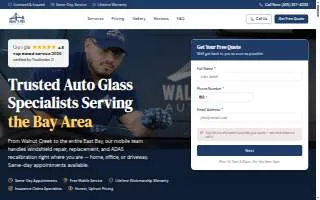 Walnut Creek Auto Glass of Lafayette website