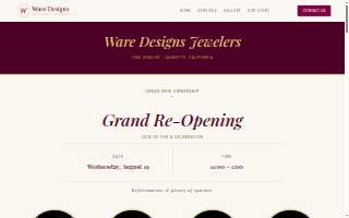 Ware Designs website