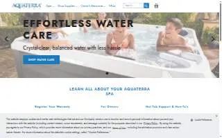 Aquaterra Spa website