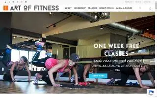 Art Of Fitness website