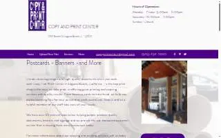 Copy & Print Center website