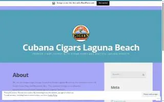 Cubana Cigars website