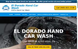 El Dorado Hand Car Wash website