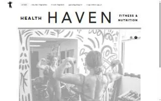 Health Haven Studio website