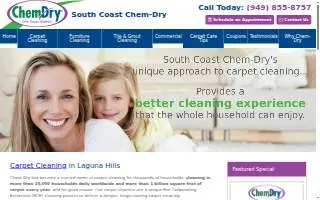 South Coast Chem-Dry of Laguna Beach website