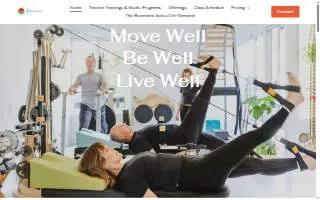 The Movement Lab of Laguna Beach website