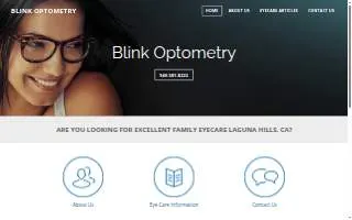 Blink Optometry website