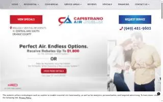 Capistrano Air website