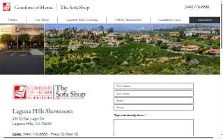 Comforts of Home & The Sofa Shop website