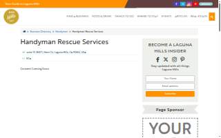 Handyman Rescue Services